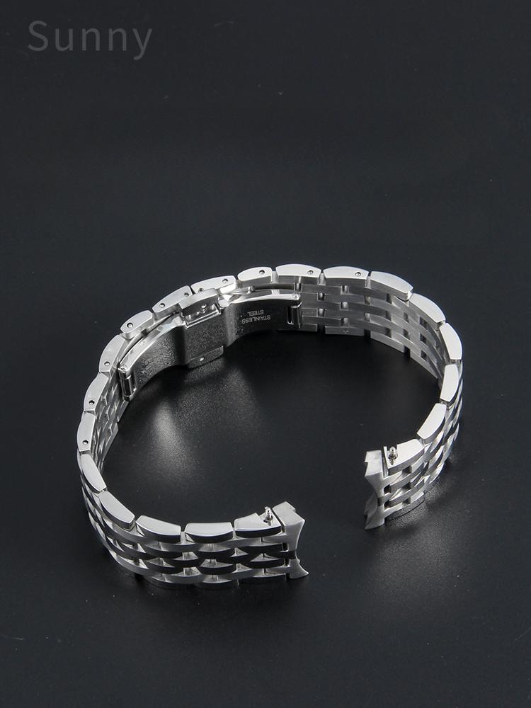 For Tissot 1853 Weiyi Series T038 Original Replace Accessories T038430a Men's Machinery 19mm Silver Waterproof Watchbands