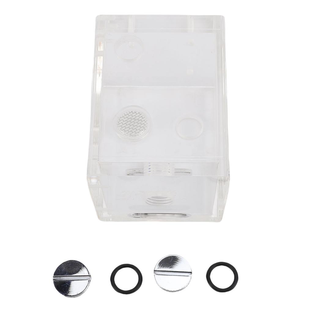 Computer Water Tank Cooler 80mm 150ml Acrylic G1 4x4 Water Cooling Reservoir with Filter for Computer Cooling System