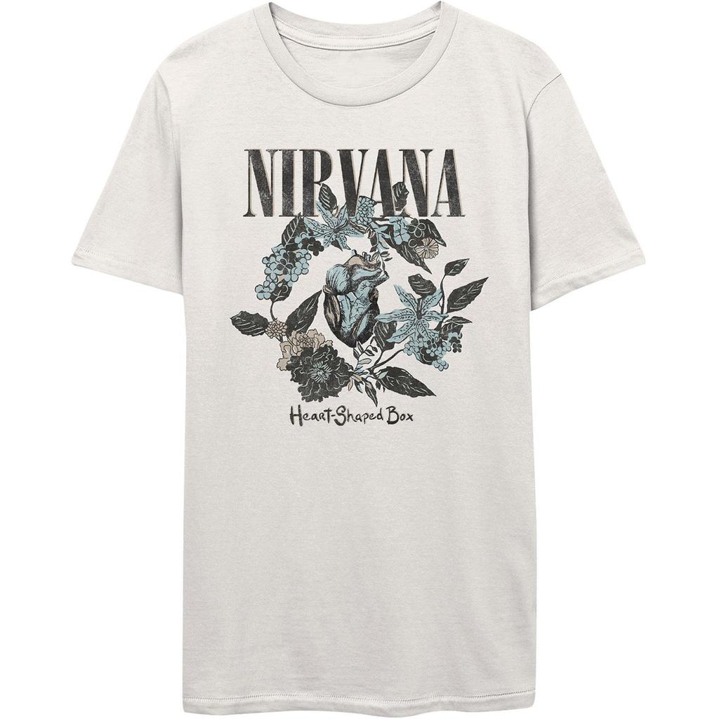 Nirvana Unisex Adult Heart Shaped Box T-Shirt
