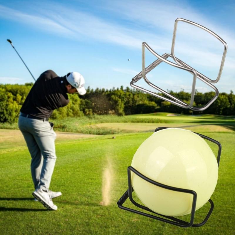 Golf Training Equipment Metal Ball Clip Corrosions Proof Construction Golf Ball Holder Clip Golf Ball Positioning Tool