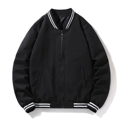 Men's Thin Sports Baseball Jacket, Loose and Casual, Handsome Stand Up Collar Jacket