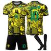 Teens Kids Adults Custome Name Football Kits 2025-26 Brazil Yellow Jesus #10 NEYMAR JR Training Jersey Set with Socks