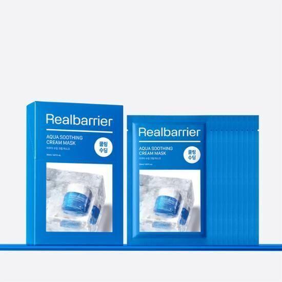 

Real Barrier Mask 10 sheets (choose 1 of 3 types) (barrier/moisture/cooling) Aqua Soothing Cream Mask 10 sheets