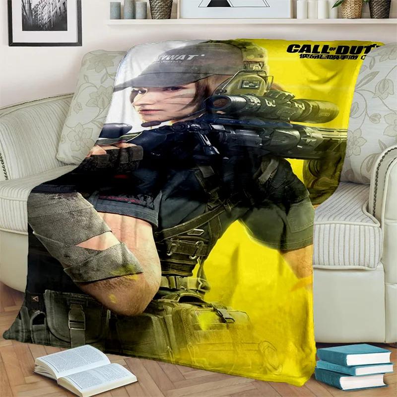 COD Game, 3D Call of Duty ,Gamer HD Blanket,Soft Throw Blanket for Home Bedroom Bed Sofa Picnic Travel Office Cover Blanket Kids