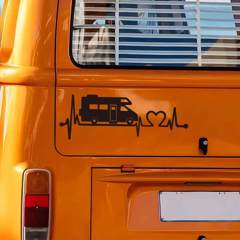 Креативные и забавные наклейки Love Travel RV Melody для фанатов мультфильмов, высокого качества для автомобилей, грузовиков, мотоциклов и ноутбуков