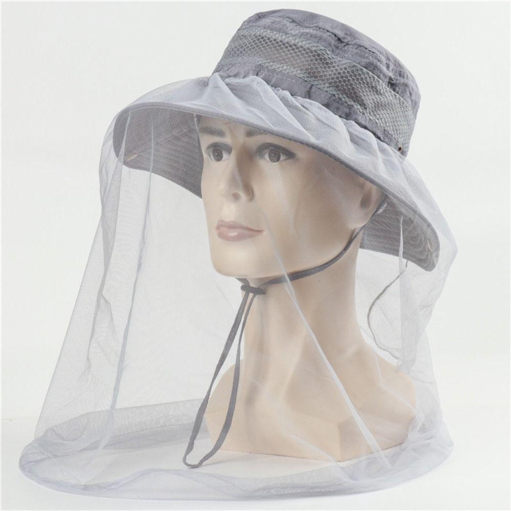 Hat-Veil Beekeeping Hat Insect Mesh Hat Mosquito Net Hat Outdoor Fishing Sun Cap Anti Bee Hat