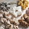 Oversized Glossy Surface Hair Scrunchies High Elasticity Ponytail Holder For Thick Hair Solid Color Aesthetic Tie