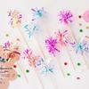 Korean-Style Colorful Rain Silk Tassel Sequin Cake Decoration Ornaments