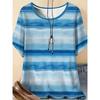 Fashion Women's Simple Short Sleeve Crew Neck T-Shirt 3D Simple Color Printing