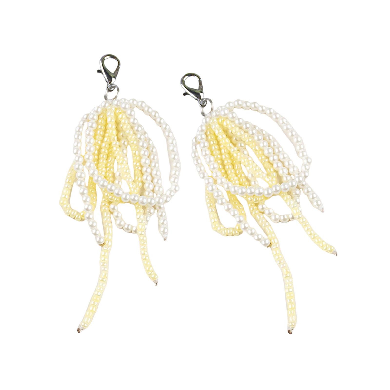 

2 штуки Элегантная подвеска для обуви с бантом, украшение для сумки, аксессуар для обуви, шарм для обуви, украшение для ключей, подходит для повседневной носки и вечеринок жёлтый