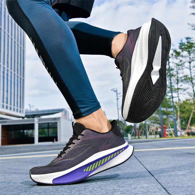 Feidian c ultraleichte Renn-Carbon-Platte Laufschuhe Outdoor stoßdämpfende hochelastische Sportschuhe Professionelle Rennschuhe