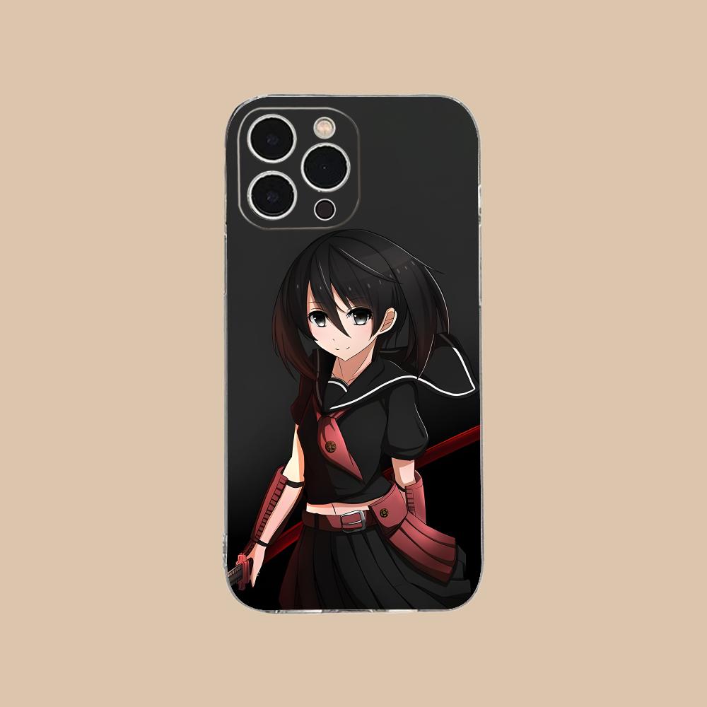 

Akame Kurome Clear TPU Mobile Case for iPhone 17 16 15 14 13 12 11 X XR XS Air Pro Max Plus Mini Colorful Cover iPhone XS Max