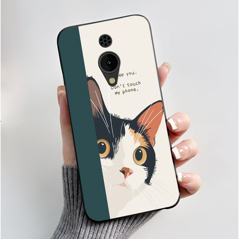 Hülle Für Nokia 150 2G 2023 TA-1582 Hülle Ästhetisch Luxuriös Niedlich Cool Jungen Mädchen Schwarz Matt Weiches TPU Vollschutz Rückseite