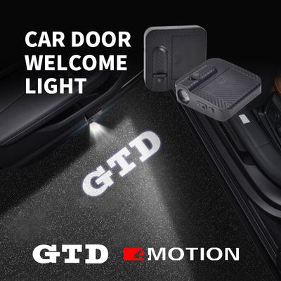 HD LED For GTD 4MOTION Logo Golf 4 5 6 7 Passat Polo Touareg Touran Magotan Car Door Courtesy Light HD Projector Welcome Lamp