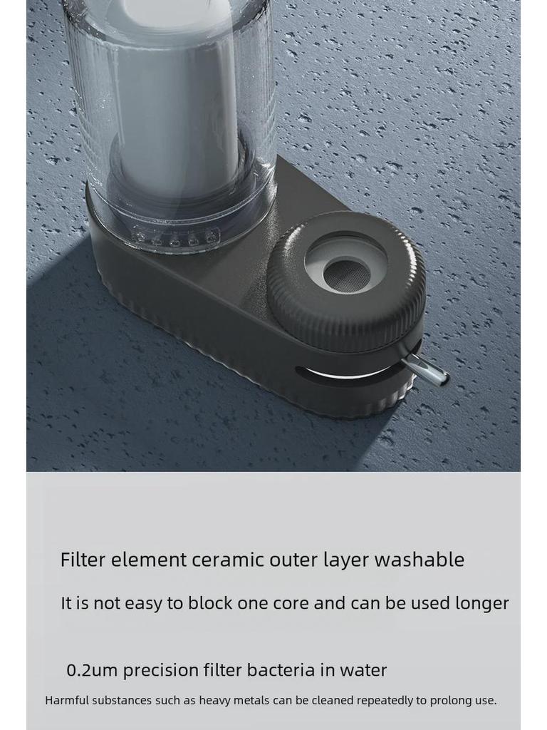 Purificator de apă pentru robinet de bucătărie, filtru de declorinare și rezistent la stropire