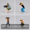 1:64 Scale Photographer Figure with Camera Hand Painted