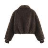 European and American style, new women's clothing, fashionable, casual long fleece jacket 8372223