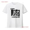 Vtg retro tričko John Coltrane bílé Krátký rukáv Všechny velikosti S až 5XL 2F743 vintage Vyprané streetwear Mírně ležérní móda