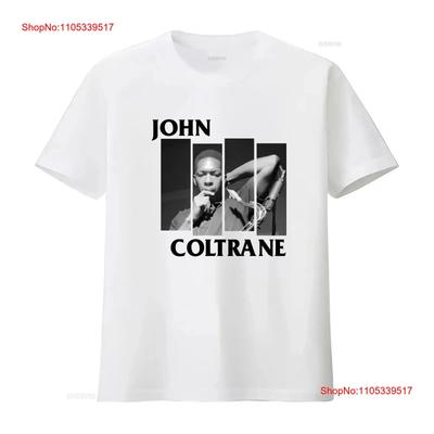 Vtg retro John Coltrane T-Shirt weiß Kurzarm Alle Größen S bis 5XL 2F743 vintage Gewaschen Streetwear Leicht lässige Mode