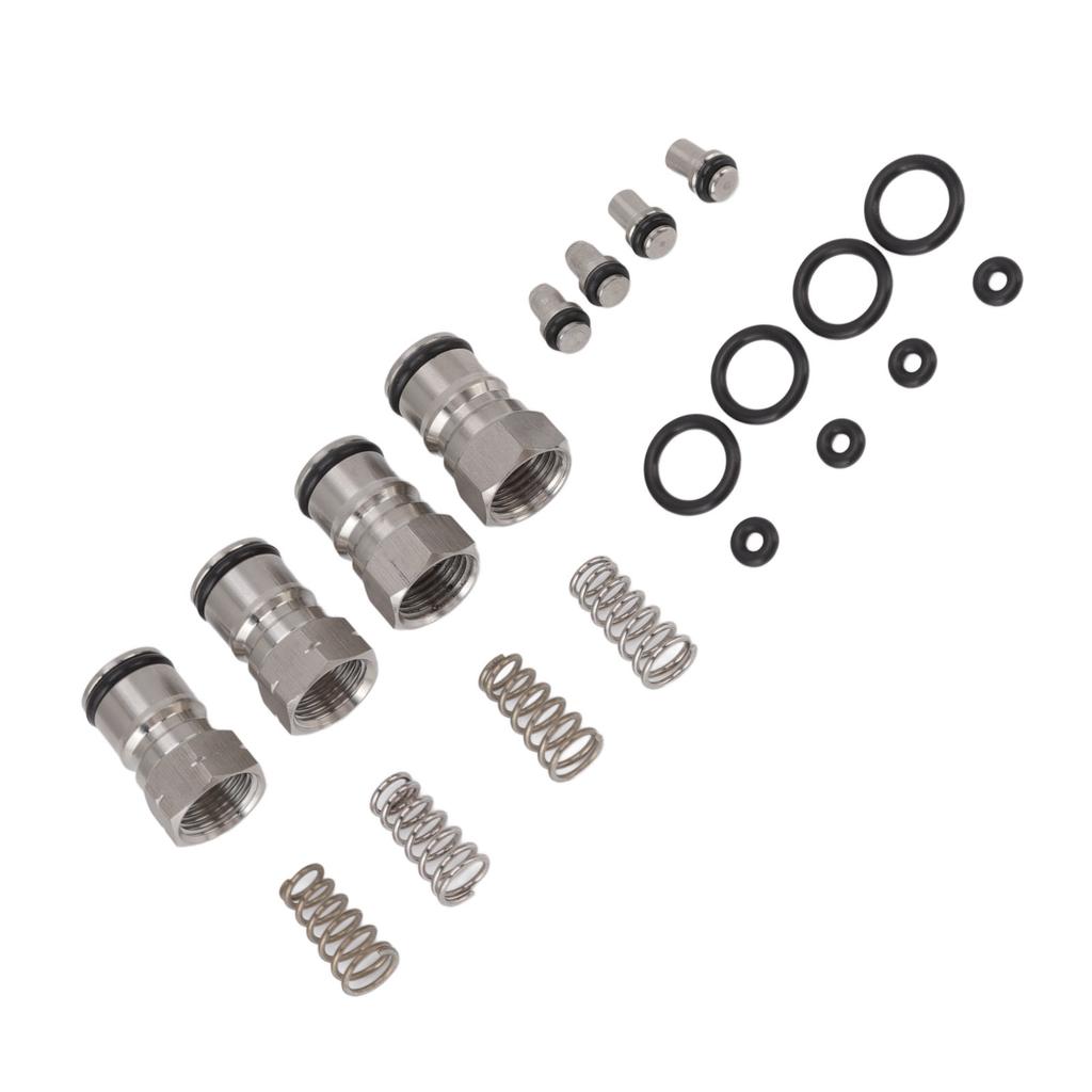 Kugelsperr-Keg-Anschlüsse Gas Flüssigkeit 18mm Innengewinde Edelstahl Poppet-Feder für Wein Cola Sirup