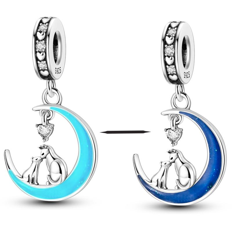 925 Silver Avocado Travel Evil Eyes Girls Ballerina Charms Bead Fit Original Bracelet DIY Bead Gift For Women