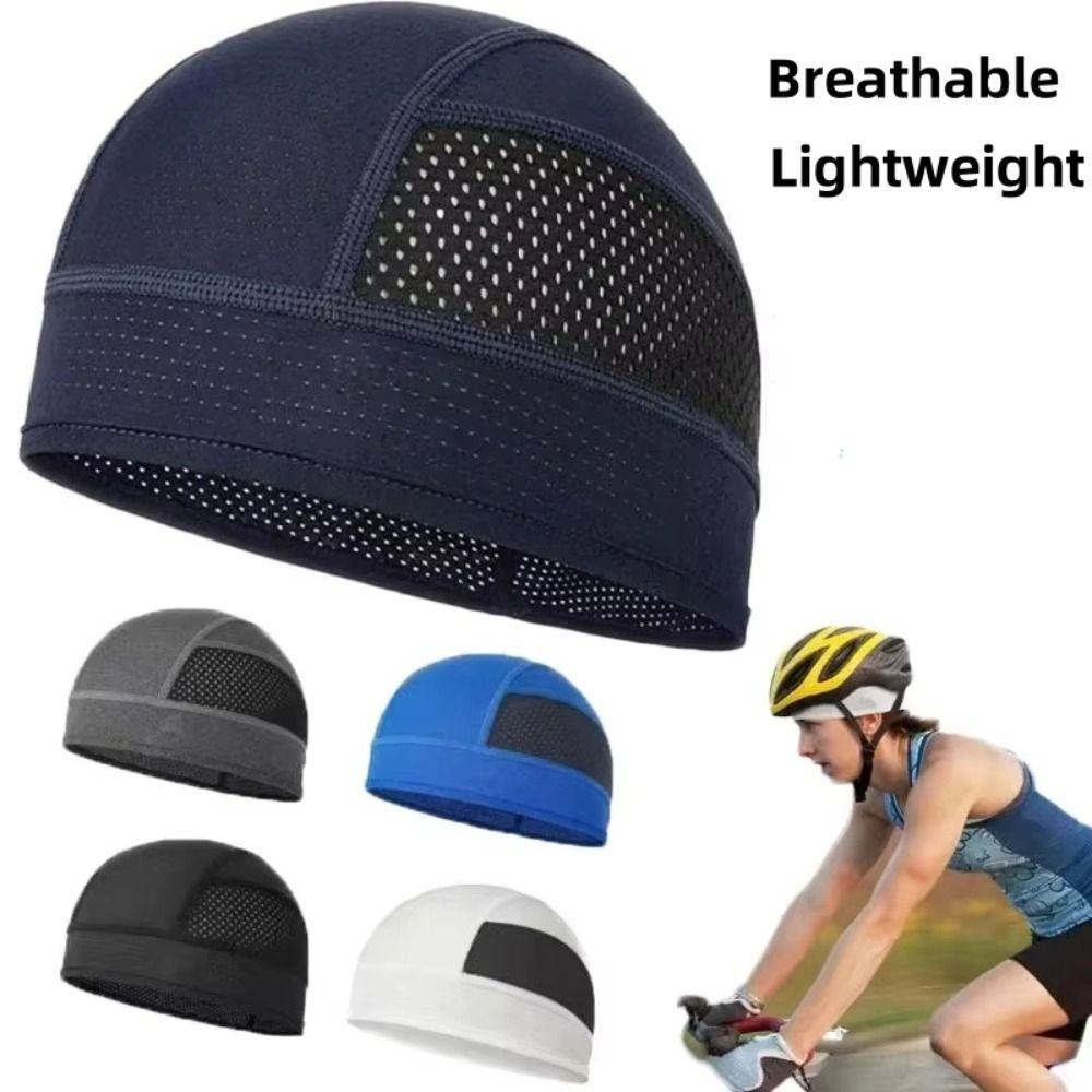 Quick Dry Cycling Caps Sun Protection Running Sports Hat Lightweight Helmet Inner Cap Men Women