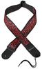 DiMarzio Strap Steve Vai Art Print with Leather Ends DD3143 "Black"