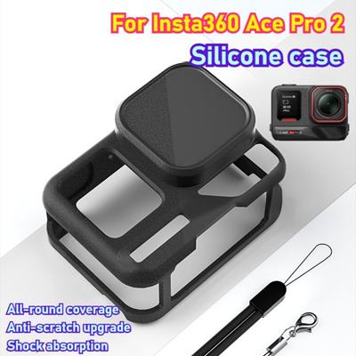 Do Insta360 Ace Pro 2 Silikonowe etui ochronne Korpus Silikonowe etui Osłona obiektywu do Insta360 Ace Pro2 Action Accessory