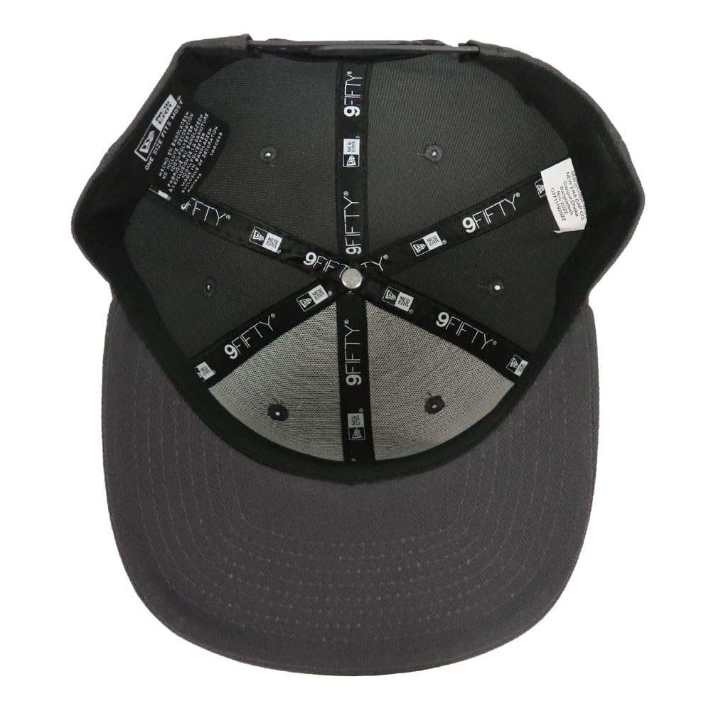 New Era 9FIFTY ORIGINAL FIT Snapback Solid Popular Baseball Cap, Color, NE402, Hat, Brand, Cap, Unisex, Gray, Charcoal, Men's, Women's, [Used]