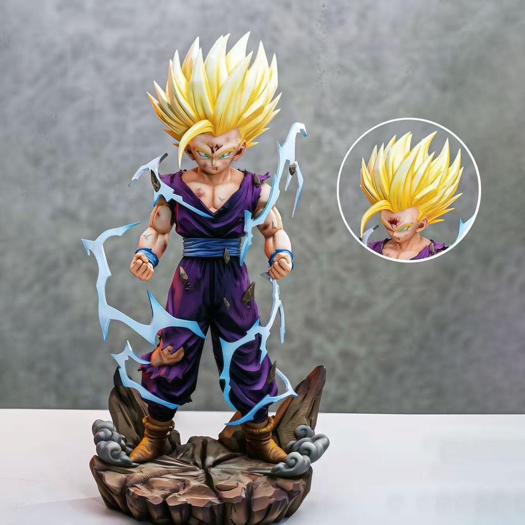 29cm/11.42inch Dragon Ball Z Son Gohan Figure Replace Heads Gohan Super Saiyan Pvc Action Figures Collection Mode Toys Gifts