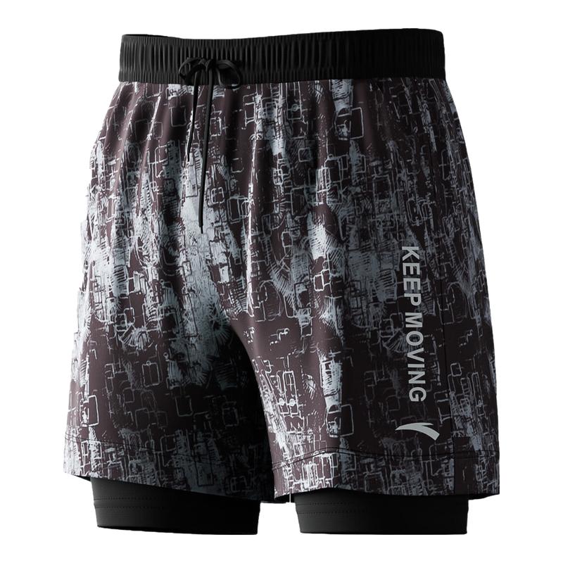 ANTA Men s Double-Layer Quick-Dry Swim Trunks 2XL