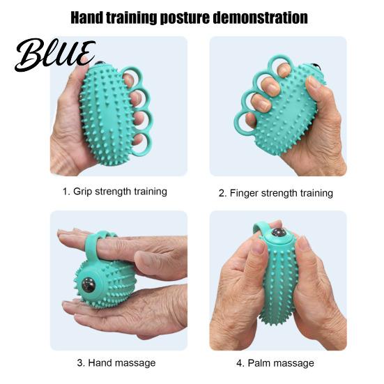 Adjustable Vibration Hand Massager Electric Finger Exercise Ball 3 Modes Therapy Grip Strengthener Carpal Tunnel Relief Silicone Squeeze Ball