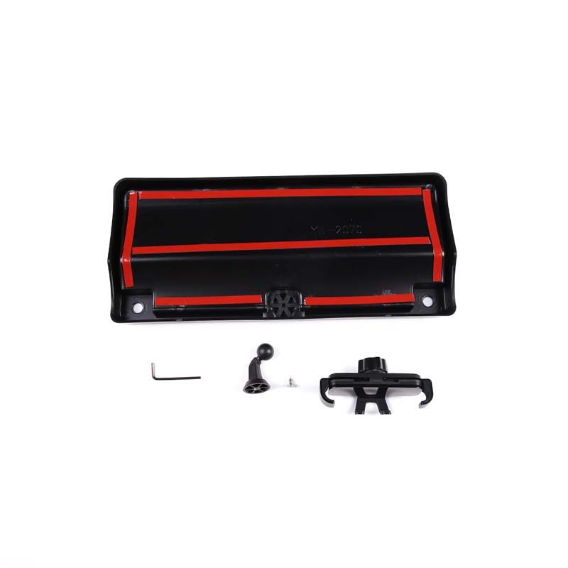 For Toyota FJ Cruiser 2007-2026 ABS Black Car Dashboard Mobile Phone Holder Storage Box Container Holder Tray Car Accessories