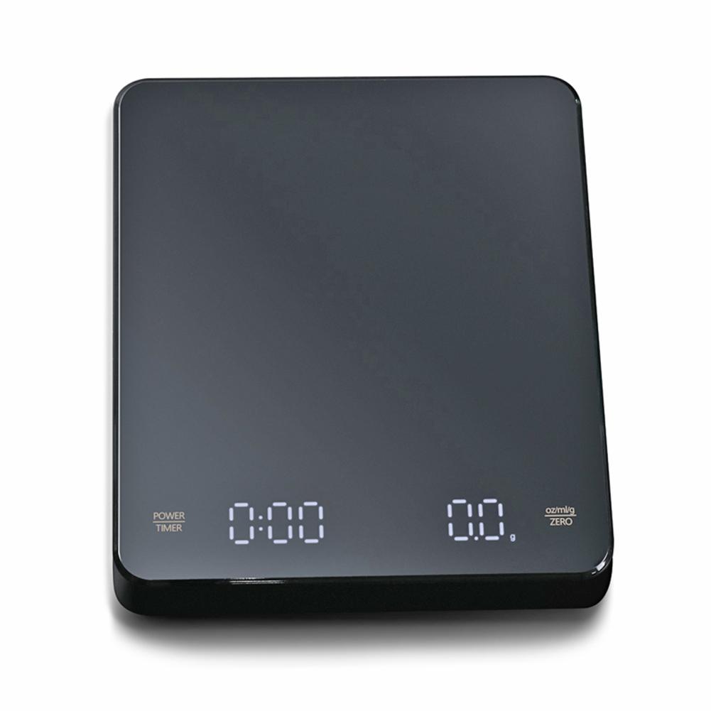 

High Precision Kitchen Scale With 350mAh Battery Electronic Coffee Scale with Timer LED Display 2KG/0.1g Support unit g/oz/ml