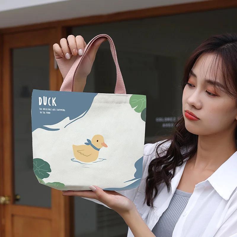 Women Canvas Shoulder Bag Print Ladies Casual Handbag Tote Bag Handbag Small Satchel for Leisure Travel Shopping