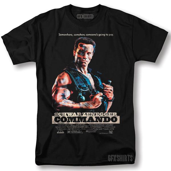 Commando Shirt Arnold Schwarzenegger Movie Classic Vntg Graphic Design T-Shirt Unisex T-Shirt