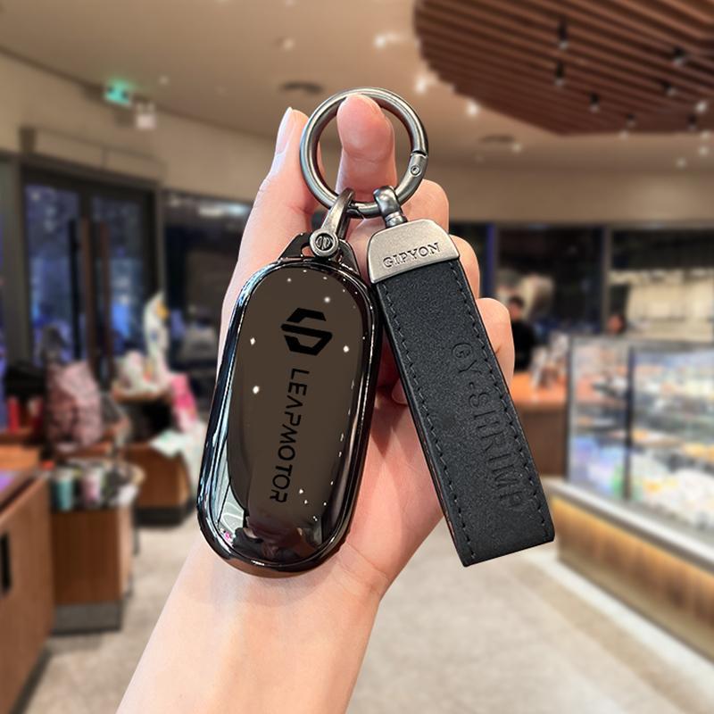 2024 Leapmotor C11/C01 Schlüsseletui: Hochwertiger Auto-Innenraum Herren-Schnalle & Damen-Tasche