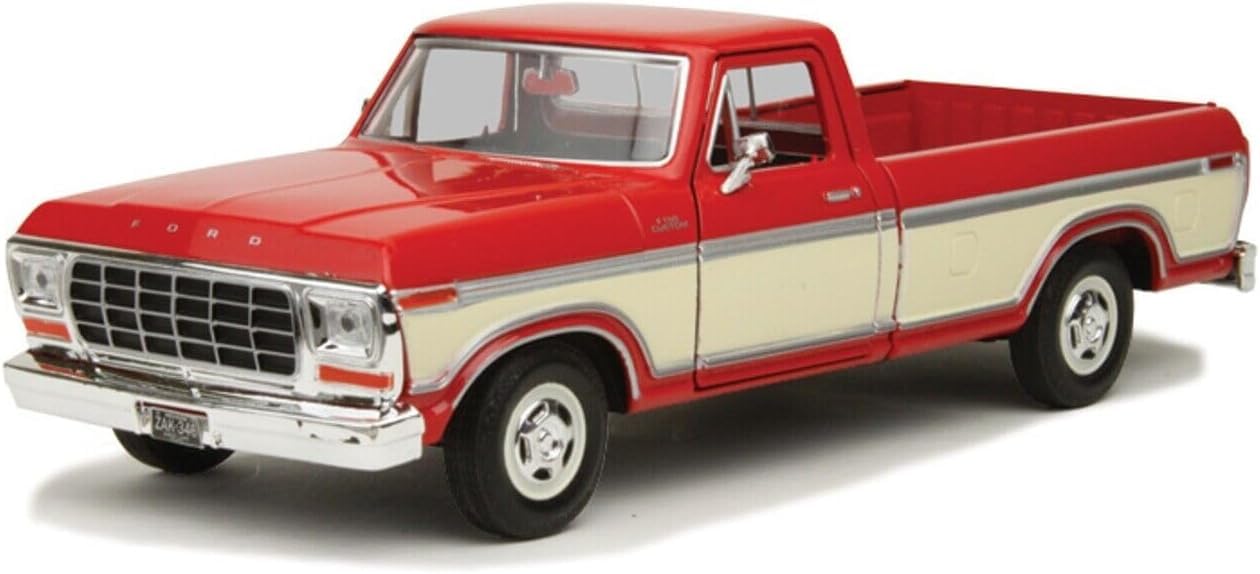 

MOTORMAX American car Ford minicar pickup truck 1979 1/24 F-150 (red/cream) [item]