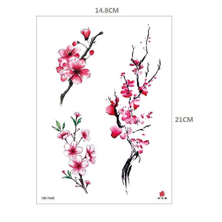 Clown Mouth Flower Body English Color Lion Tiger Half Arm Animal Pattern Water Transfer Simulation Tattoo Sticker