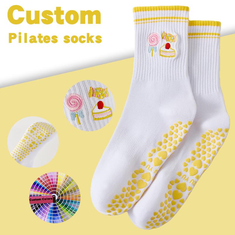 1PC Professional Pilates socks, indoor non-slip short floor socks, sports socks, yoga socks for women.