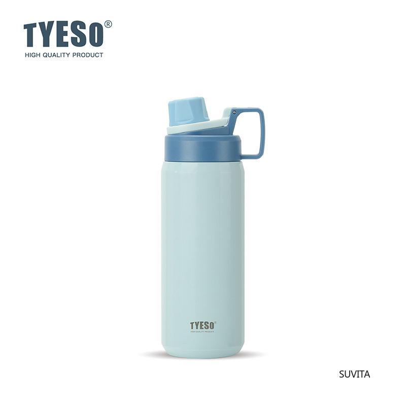 Bouteille d'eau thermos en acier inoxydable Tyeso Sport Isotherme Anti-fuite Portable Gourde Fitness pour Voyage en Plein Air Gourdes sous Vide