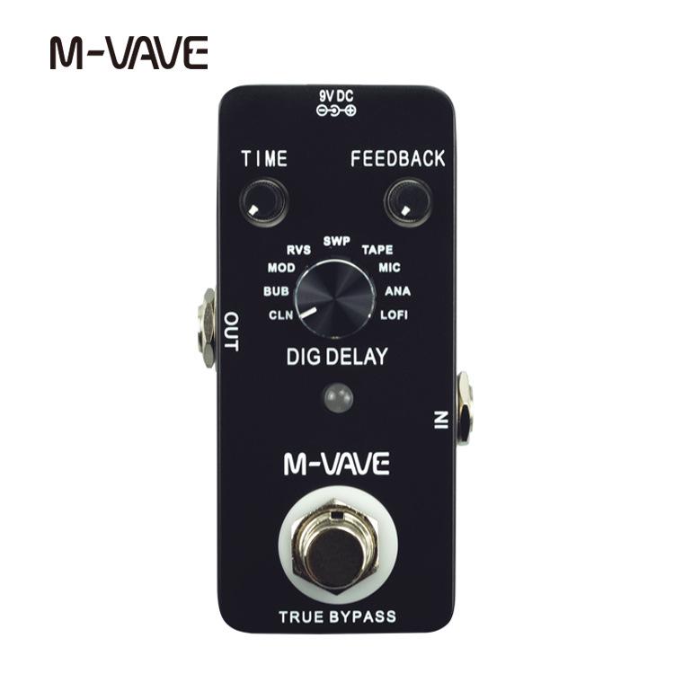 

Professional Mini Delay Electric Guitar Pedal - Digital Rock Performance Effect 90.5 x 44.5 x 50.5 mm