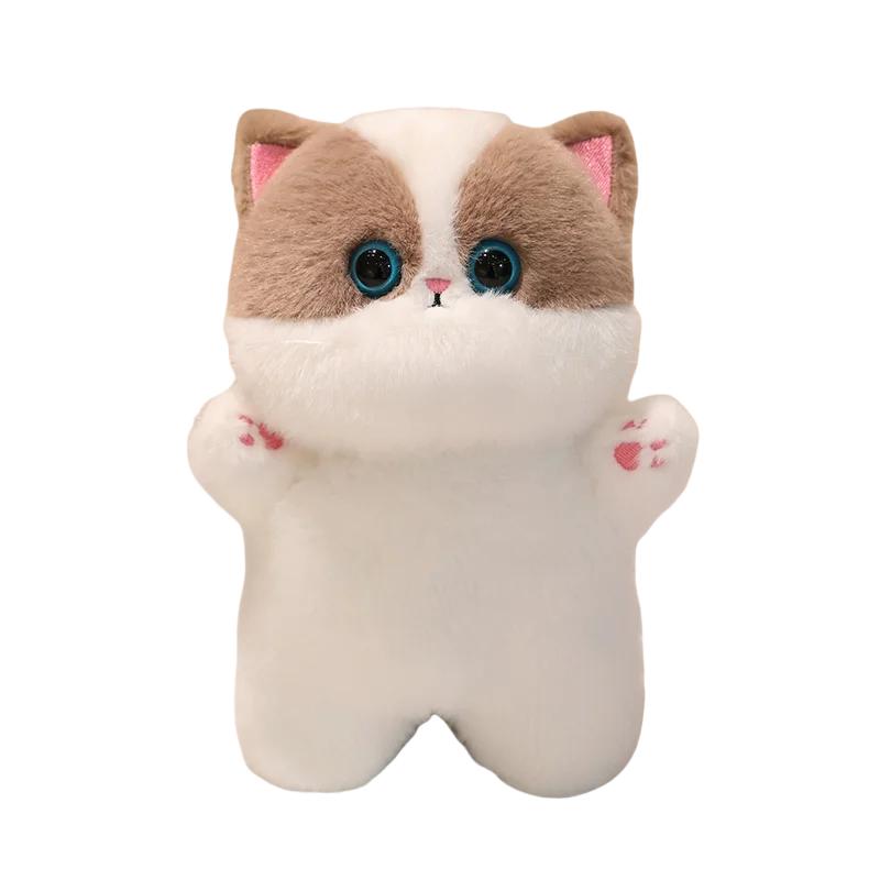 Adorable Japan Bring Cat Plush Toys Stuffed British Shorthair Grey White Orange Ragdoll Pussy Kitten Doll Table Accompany Toys