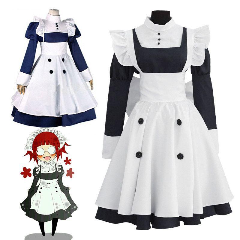 Stylish Blackbutler Mey Rin Uniform Cosplay Outfit For Anime Fans And Halloween Events