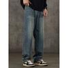 Foreign Trade Surplus American High Street Retro Jeans for Men, New Spring and Autumn Trendy Brand Loose Wide-Leg Workwear Long Pants