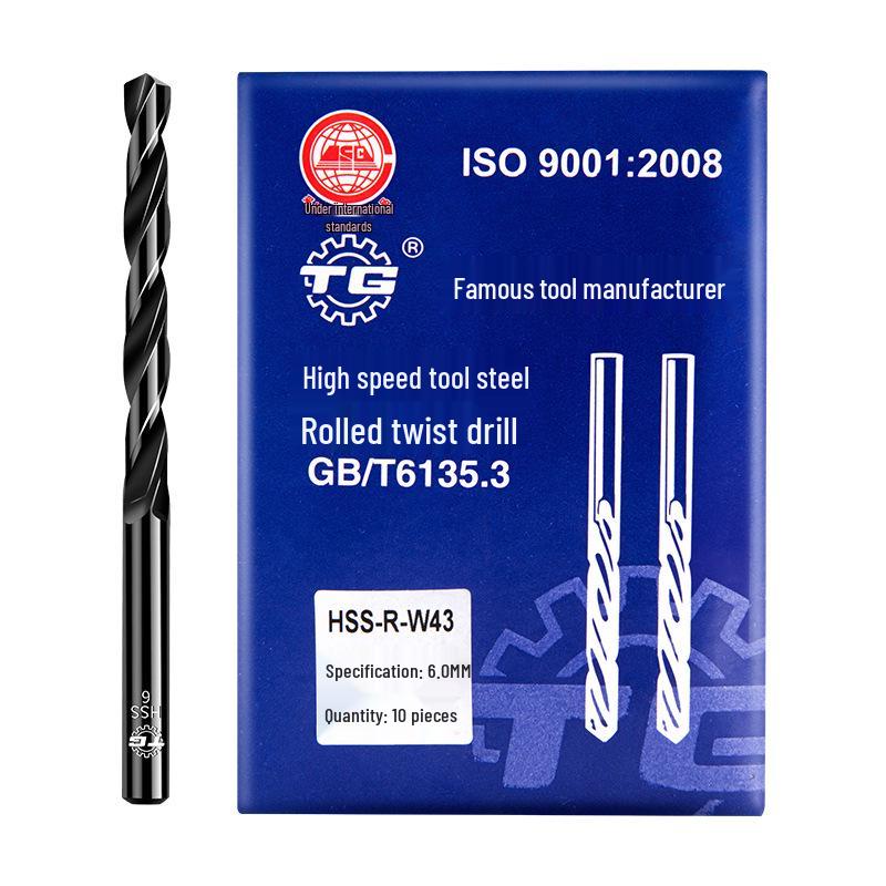 Tiangong 4341 High-Speed Steel Twist Drill Bit Set for Electric Drills - For Stainless and Alloy Steel