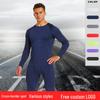 Men's Quick-Dry Red Sports Tights and Long-Sleeve Suit for Running, Training, Basketball, and Fitness - Ideal for Autumn and Winter.