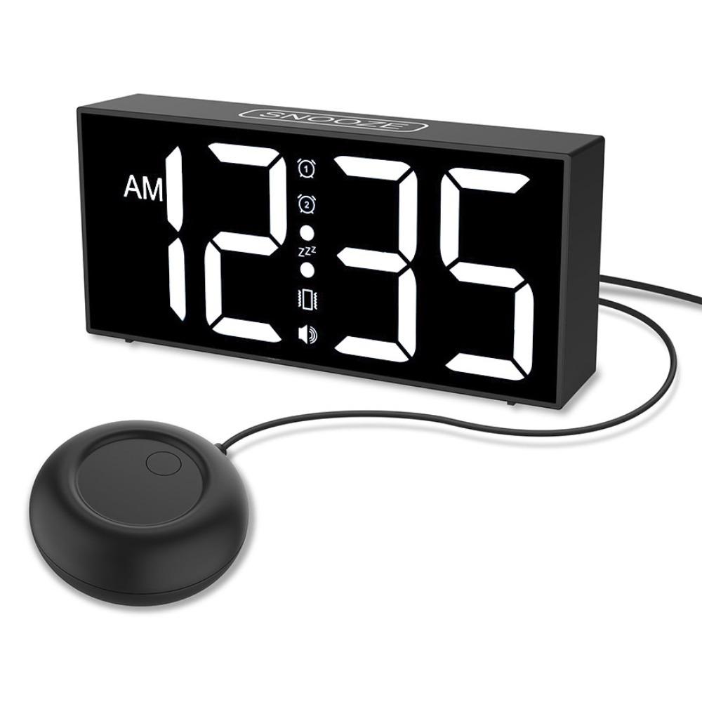 Adjustable Brightness Digital Alarm Clock Super Loud Bedside Alarm Clock Table Clock Student