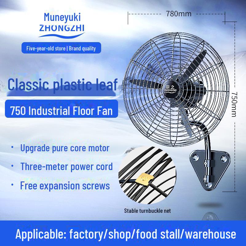 Wall-Mounted and Floor Industrial Fans for Workshops