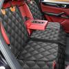 Housse siège voiture imperméable détachable kyg - taille universelle - protection banquette arriere - noir